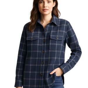 Tilley oversized jacket/shacket, button front, heavyweight, button front size S